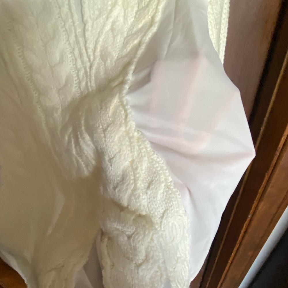 Neiman Marcus Cable Knit Mesh Sweater - Picture 6 of 10